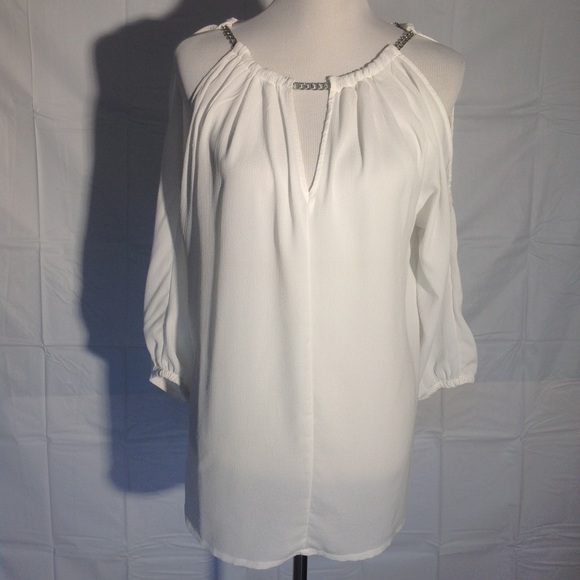 profile apparel Tops - NWT white blouse by Profile Apparel